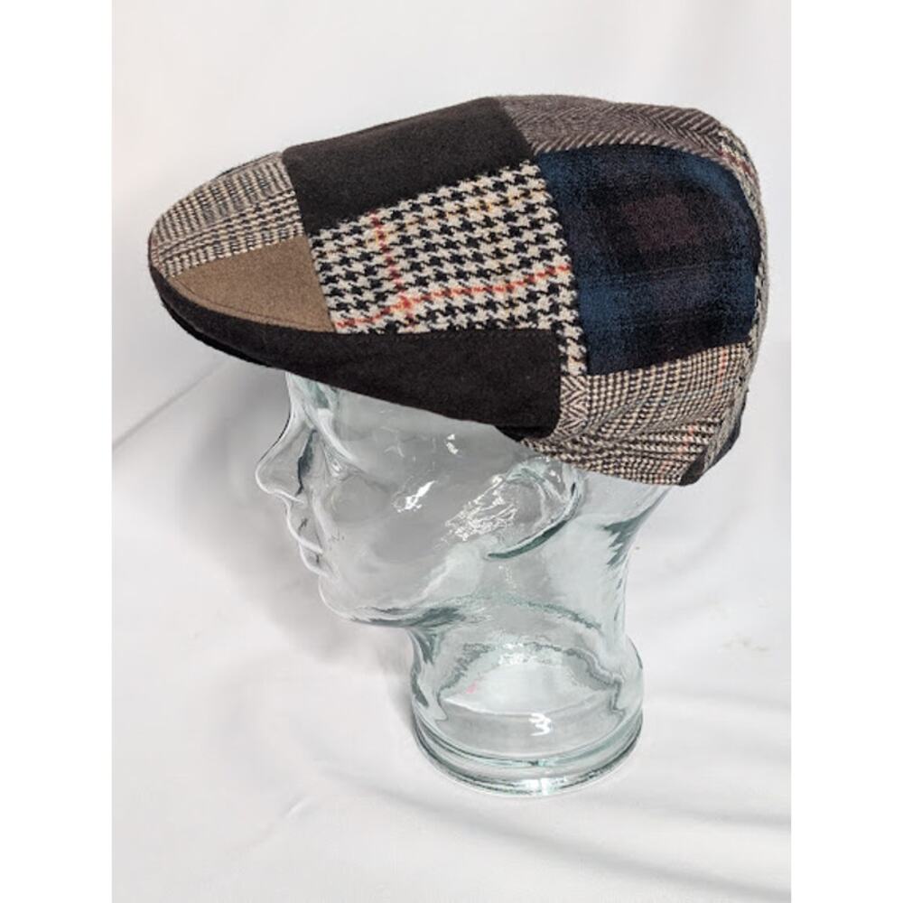 Men's Stylish Multi-Colored Patchwork Ivy Cap Os … - image 4